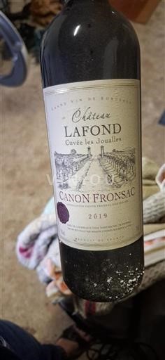 Bordeaux Canon-Fronsac Château Lafond les Joualles 2019