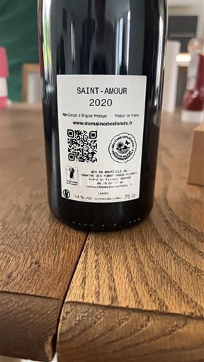 Beaujolais Saint-Amour Domaine Des Fonds 2020