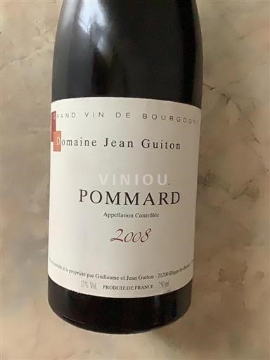 Burgundsko Pommard Domaine Jean Guiton 2008