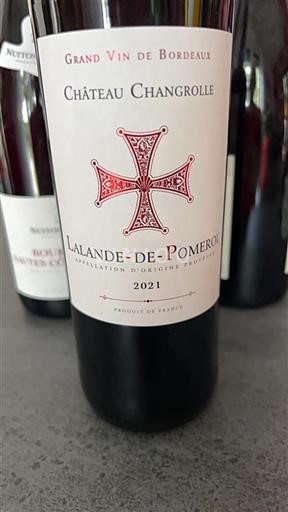 Bordéus Lalande-de-Pomerol Château Changrolle 2021