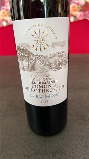 Bordeaux Listrac-Médoc Les Grands Chênes Les Pins des Domaines Edmond de Rothschild 2014