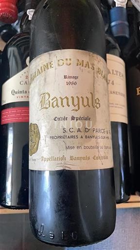 Roussillon Banyuls Domaine Mas Blanc Rimage Spéciale 1986