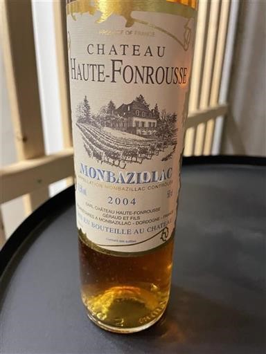 Jihozápad Monbazillac Château Haute-Fonrousse 2004