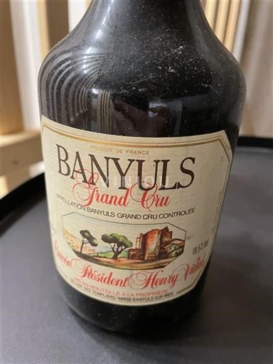 Roussillon Banyuls Grand Cru Domaine Des Templiers Président Henry Vidal 1991