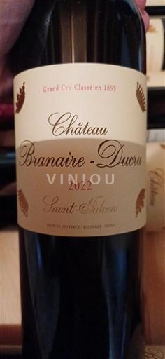 Bordeaux Saint-Julien Grand Cru Château Branaire-Ducru 2022