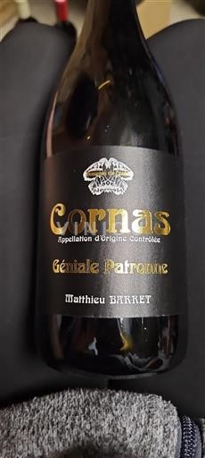 Vallée du Rhône Cornas Matthieu Barret Géniale Patronne 2022