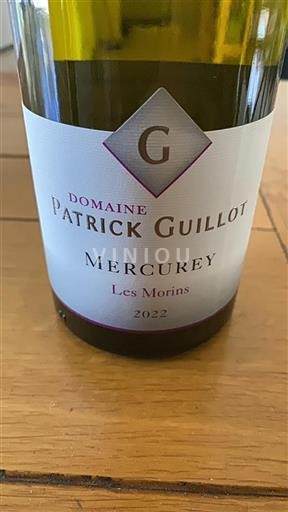 Borgoña Mercurey Domaine Patrick Guillot Les Morins 2022