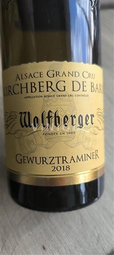Alsace Alsace Grand Cru Grand Cru Wolfberger Kirchberg de Barr 2018