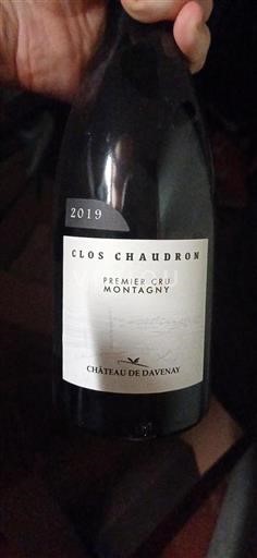 Bourgondië Montagny Premier Cru Château Davenay Clos Chaudron 2019