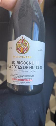 Bourgogne Hautes Côtes de nuits Jean Bouchard 2018