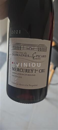 Burgund Mercurey Premier Cru Domaine La Famille Picard 2021
