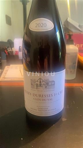Borgonha Auxey-duresses Premier Cru Michel Prunier et Fille Clos du Val 2020