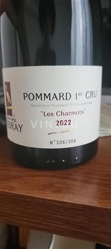 Bourgogne Pommard Premier Cru Domaine Debray Les Charmots 2022