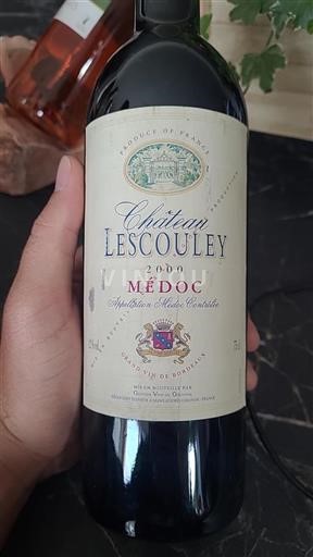 Bordeaux Médoc Château Lescouley 2000