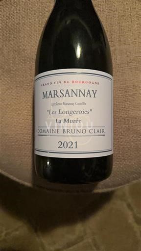 Borgogna Marsannay Domaine Bruno Clair "Les Longeroies" La Murée 2021