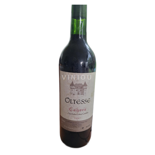 Vin Rouge sec Oltesse 2007 France Sud-Ouest Cahors