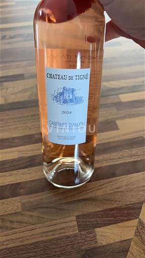 Vin Rosé sec Château Tigné 2024 France Vallée de la Loire Cabernet-d'anjou AOC