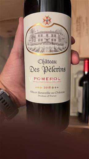 Bordeaux Pomerol Château Des Pèlerins 2018