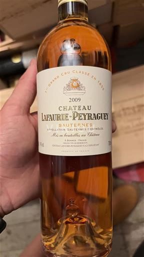 Bordeaux Sauternes Premier Grand Cru Classé Lafaurie-Peyraguey 2009