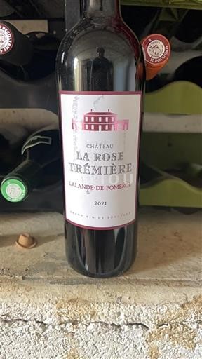 Bordeaux Lalande-de-pomerol Château La Rose Trémière 2021