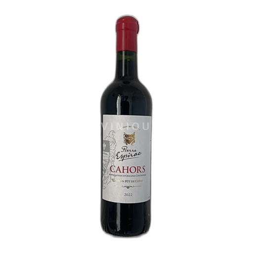 Vin Rouge sec Pierre Espirat 2022 France Sud-Ouest Cahors