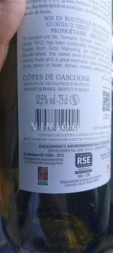 Zuidwest-Frankrijk Côtes de Gascogne Château Tariquet 2024