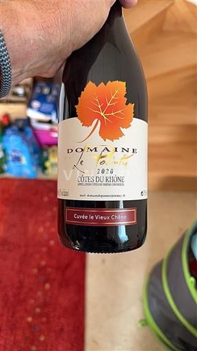 Vin Rouge sec Le Vieux Chêne Domaine Le Pointu 2020 France Vallée du Rhône Côtes-du-rhône