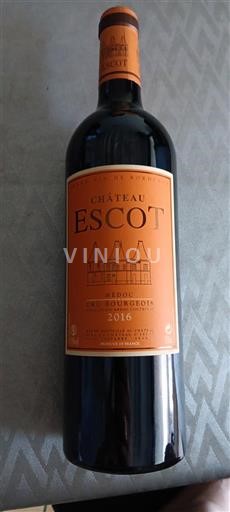 Bordeaux Médoc Cru Bourgeois Château Escot 2016