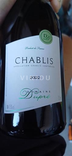 Borgogna Chablis Domaine Dupré 2022