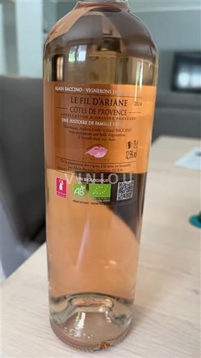 Provence Côtes-de-Provence Alain Baccino Le Fil d'Ariane 2024