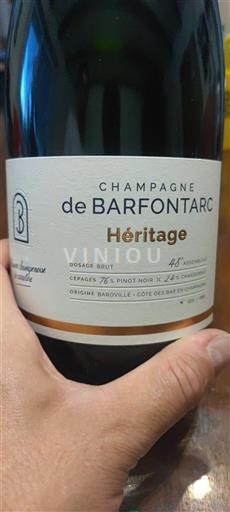 Champagne Barfontarc Héritage 2023