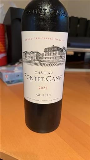 Bordeaux Pauillac Grand Cru Pontet-Canet 2022