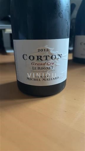 Borgogna Corton Grand Cru Domaine Michel Mallard Le Rognet 2015