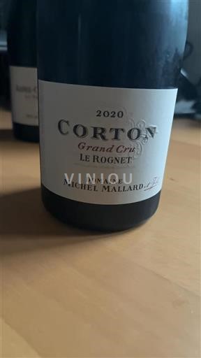 Borgogna Corton Grand Cru Domaine Michel Mallard Le Rognet 2020