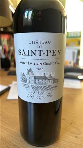 Bordeaux Saint-Émilion Grand Cru Saint-Pey Les Erables 2020