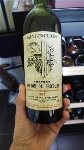 Bordeaux Saint-Émilion Château Andron de Lescours 1983