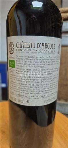 Bordeaux Saint-Émilion Grand Cru Grand Cru Château Arcole Non Millésimé