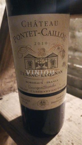 Bordeaux Pessac-Léognan Château Pontet-Caillou 2010
