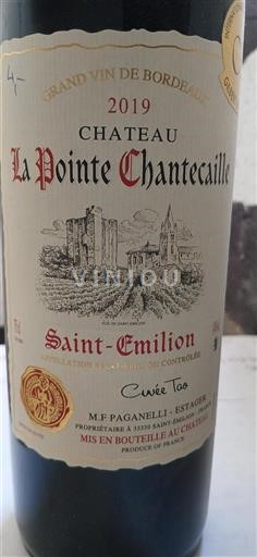 Bordeaux Saint-Émilion Château La Pointe Chantecaille Tao 2019