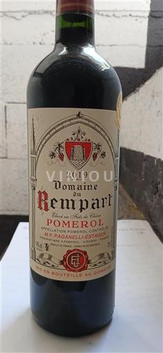 Bordeaux Pomerol Domaine Rempart 2019