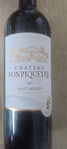 Bordeaux Haut-Médoc Cru Bourgeois Château Fonpiqueyre 2017