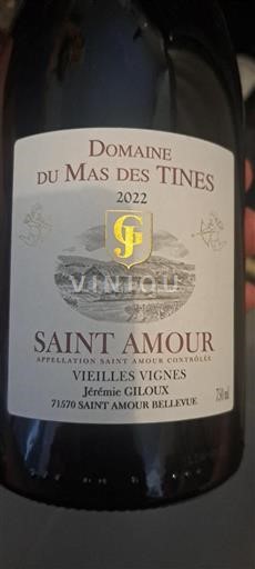 Beaujolais Saint-Amour Domaine Mas des Tines Vieilles Vignes 2022
