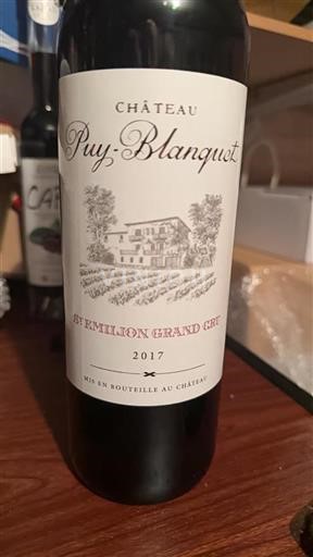 Bordeaux Saint-Émilion Grand Cru Grand Cru Puy-Blanquet 2017