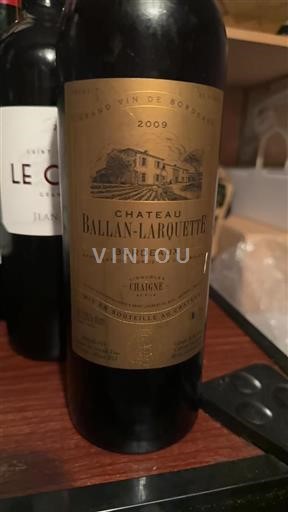 Bordeaux Château Ballan-Larquette 2009