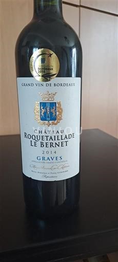 Bordeaux Graves Château Roquetaillade Le Bernet 2014
