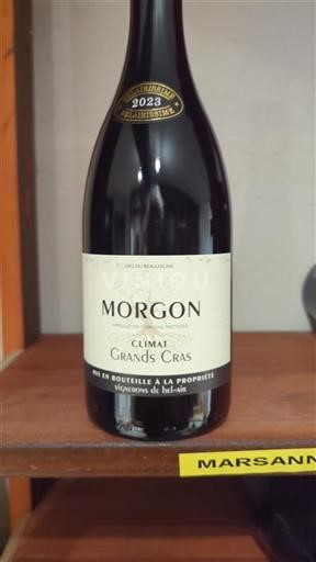 Beaujolais Morgon Vignerons de Bel-Air Climat Grands Cras 2023