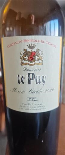 Bordeaux Nespecifikováno Château Le Puy Marie-Cécile 2022