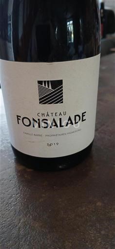 Vin Rouge sec Fonsalade 2019 France Languedoc AOC