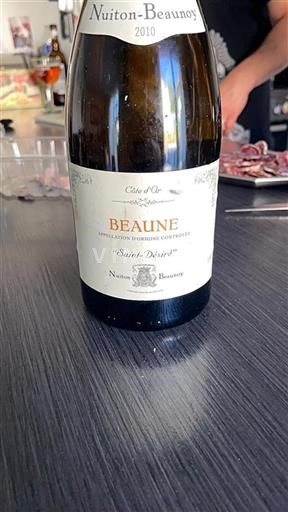 Burgundsko Beaune Nuiton-Beaunoy Saint-Désiré 2010