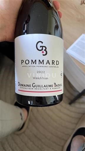 Bourgogne Pommard Domaine Guillaume Baduel 2022